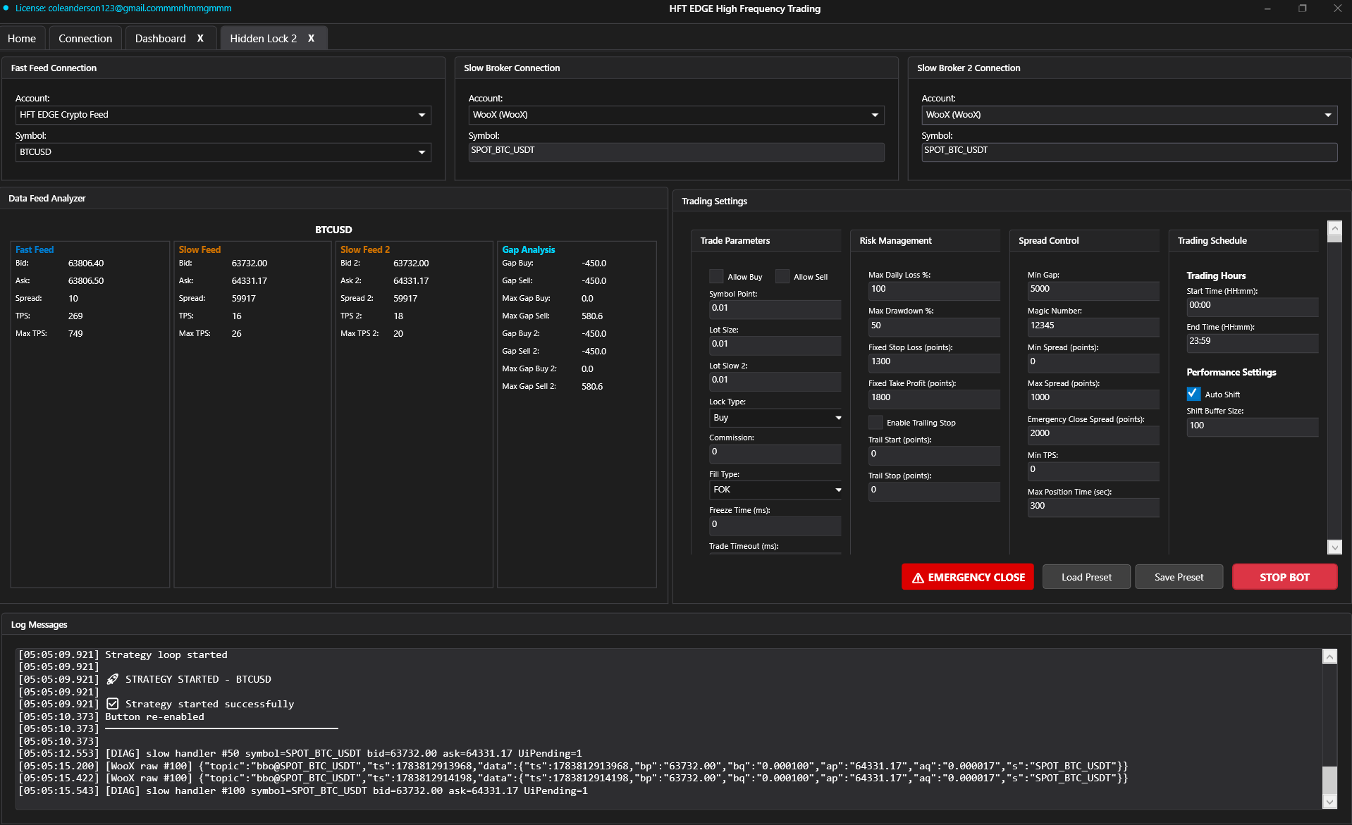 HFT EDGE Trading Platform